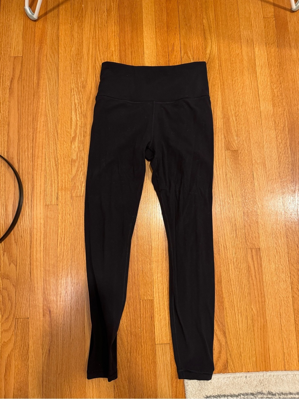 Athleta Black High-Rise Leggings with Wide Waistband